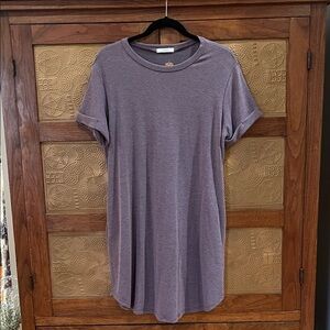 Cherish Lavender Short-Sleeve French Terry Dress